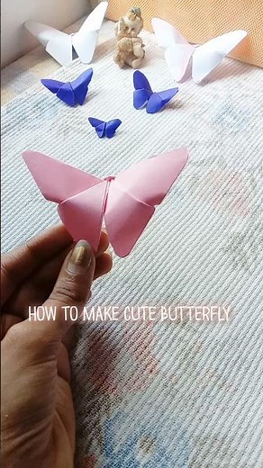 cute butterfly ideas | paper butterfly tutorial | #art #shorts #papercraft #subscribe