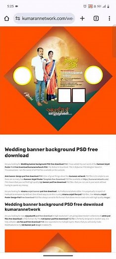 Wedding banner background PSD free download