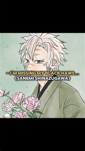 Sanemi is missing his black hairs!! 😭 #demonslayer #shorts