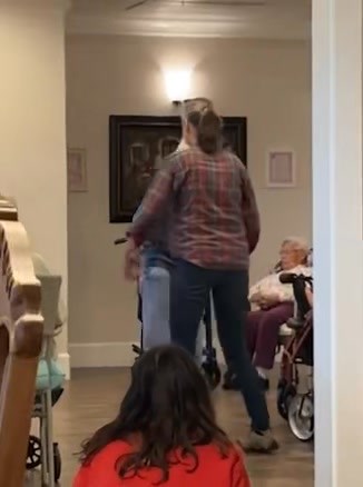 17 reactions | Bea LOVES to dance! She and Cyndy danced while residents and staff looked on ❤️ | Lavender Hills Assisted Living LLC | Facebook