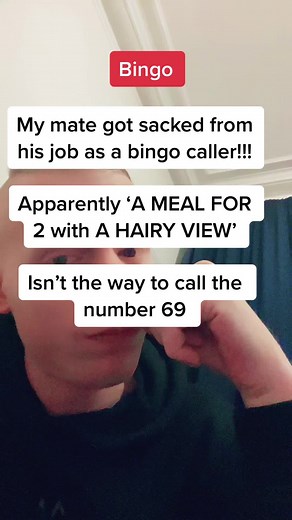 Funny Bingo Caller Story: A Meal for Two with a Hairy View?