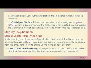 How to Resolve the Issue of Opening Python Files in cmd