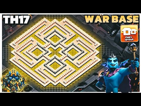 NEW Best Town Hall 17 War Base Link | War Base Design Clash of Clans eps. 1375