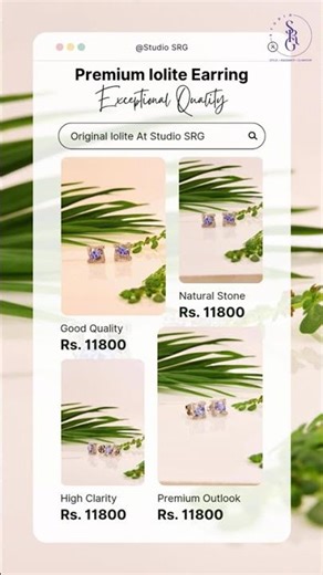 Iolite earrings violet glow mystery & charm #Iolite #Jewelry #Luxury #Style #Elegance✨