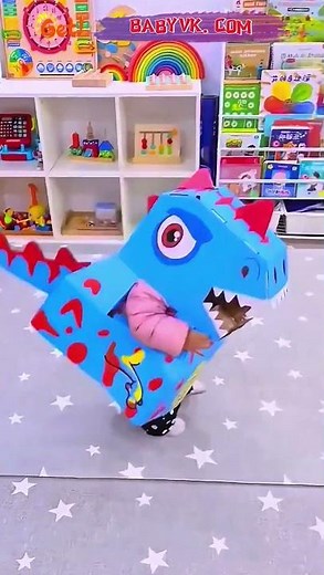 DIY Cardboard Dinosaur Costume – Turn a Box into a T-Rex Adventure #KidsCrafts