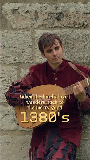 When the bard’s heart wanders back to the merry good 1380's. #bardcore #medieval #fantasy