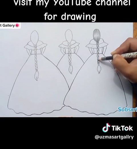 Easy Drawing Tutorial for Three Sisters