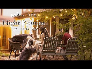 【癒し🌿森の家】60代 一日の疲れを溶かすBGM vlog #88 | ナイトルーティーン🍺おうちビヤガーデン | 箸🥢が止まらないコールスロー | 八ヶ岳 清里萌木の村ロック