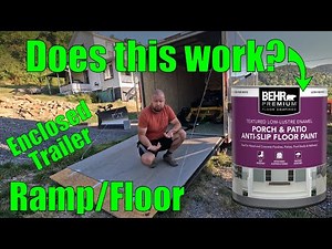 Cheaper Alternative to Epoxy Floors in an Enclosed Trailer