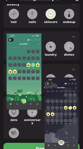 The daily bean! #dailybean #journaling #moodtracker #apps