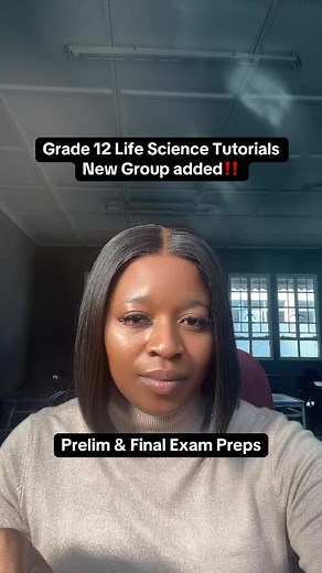 Grade 12 Life Science Tutorials — New Free Group
