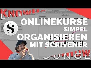 Wie ich Onlinekurse mit Scrivener organisiere (Mac & Windows)