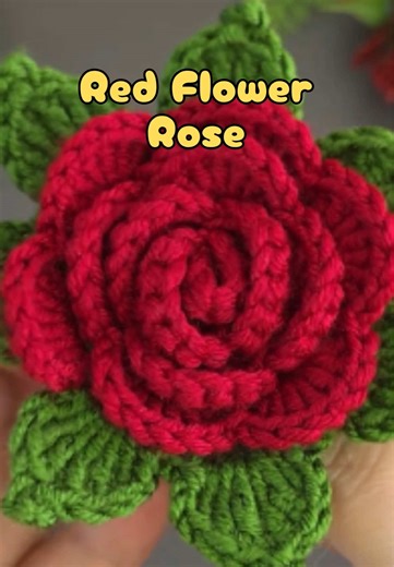 Best Red Flower Rose Crochet Tutorial