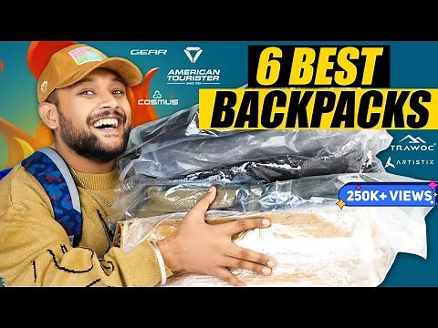 6 Best Backpack For College/School on Amazon 🔥 Backpack Haul Review 2025 | ONE CHANCE