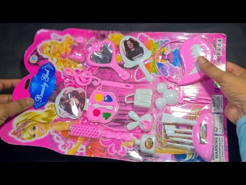 Beautiful Girl Barbie Makeup Video, Eyeshadow, Lipstick, Nail Polish, Bag, MakeUp Kit, Makeup Brush