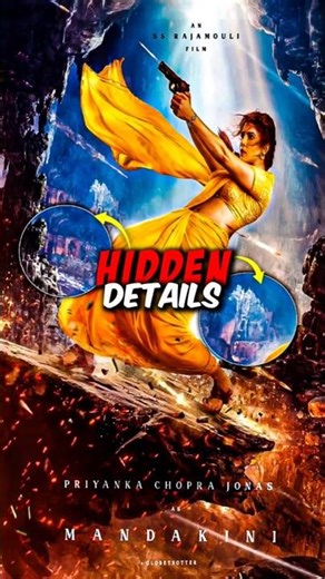 Hidden details of Priyanka Chopra's poster?🤯 #shorts #varanasi #viral