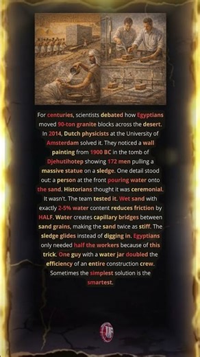Egyptians Moved 90 Ton Stones Using Water Trick