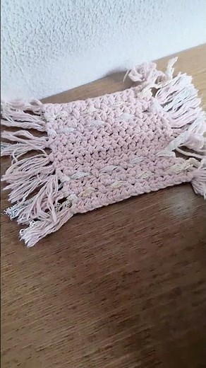 Posa Vasos Romántico #crochet #ganchillo