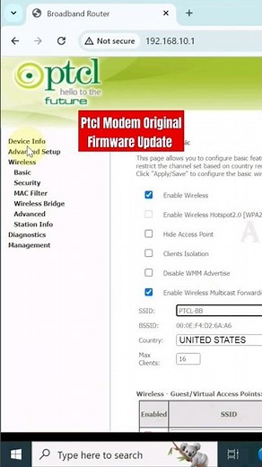 Ptcl Modem Original Firmware Update & Download | How To Update Ptcl Modem Original Firmware #shorts