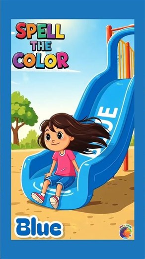 Blue 🔵🟦 colour spelling song||spell the colors