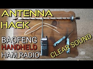 BAOFENG, HT RADIO, ANTENNA HACK. RATTAIL.