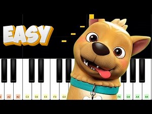 BiNGO Song - Easy Piano + Note Cover By Piano Fisher