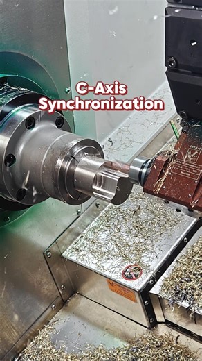 How to Perform Dynamic Milling on Stainless Steel,C-Axis Synchronization on SL-52YT CNC Lathe. #cnc #cnclathe #cncmachining #metalworking #usamanufacturing #smartlathe | Smartlathe