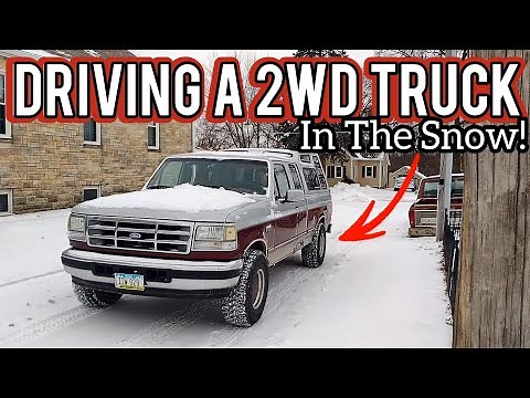 Driving A OBS 2wd Truck In The SNOW - Tips To Stay Safe And Avoid Getting Stuck! 96 FORD F150