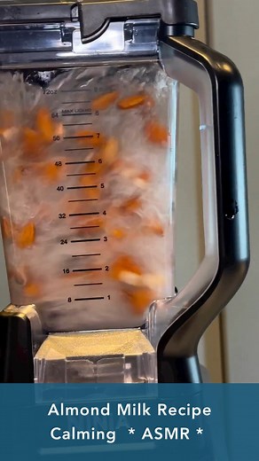 3.4K views · 37 reactions | Almond Milk Recipe Calming * ASMR * Eboydsfood has got the easiest almond milk recipe! Just soak 1 cup almonds overnight. Then, blend with 4-6 cups water (depending on desired thickness). She uses 4 cups for creamier almond milk. Pour through a thin cloth and squeeeeeeze. Pour and store 拏 | NOW Foods | Facebook