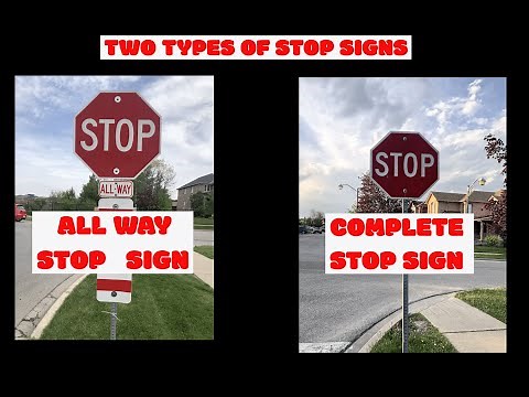 Two Types Of Stop Signs #TwoTypesOfStopSigns #Toronto #Ontario