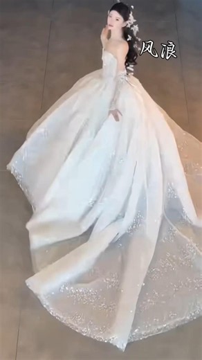 ✨ Princess Bride Goals👑 Dream Wedding Dress#automobile #weddingdress #wedding