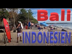 Urlaub auf Bali in Indonesien, Kuta Beach.