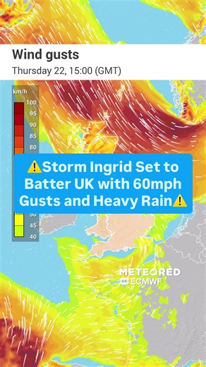 Prepare for Storm Ingrid: High Winds and Heavy Rain Ahead