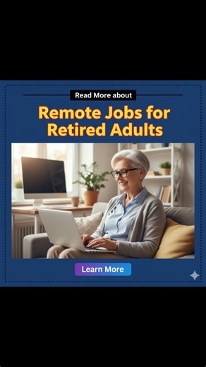 Discover the diverse world of remote jobs for retired adults, offering flexibility and opportunity | Global Work Trends | Facebook
