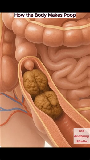 How body makew poop 💩🩺 #digestion #constipation #poop #gut #anatomy