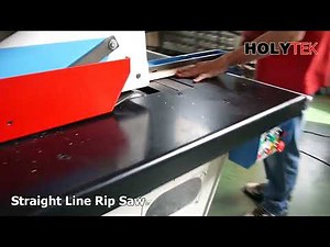 Straight Line Rip Saw with Auto Guide Fence