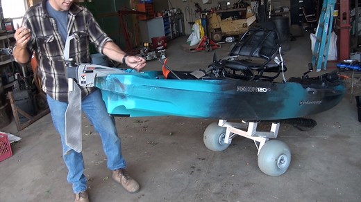 The Wilderness Systems Recon 120 HD allows for an interesting dual steering of the Torqeedo Ultralight 1103AC: both foot control and hand control. This video shows the step by step process of installing the Ultralight 1103AC in a way that it can quickly be converted back to a pedal drive kayak, using the Innovative Sportsman Torqeedo Mount Rudder Kit. | Torqeedo Kayak Fishing