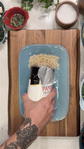 Here's the weeknight dinner hack you didn't know you needed: two trays, one oven, and you're done. This Tray Bake Dinner is all about keeping things simple without sacrificing flavor. Spicy, crispy chicken breasts with a panko-Parm crust. Roasted green beans, cherry tomatoes and potatoes all on one sheet. Everything roasts at 400°F, everything's ready at the same time, and you've just fed six people. You can catch the full episode on Disney , Hulu, YouTube, or FYI. And if you make your own versi