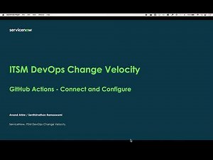 DevOps Change Velocity: GitHub Tool Connect and Configure
