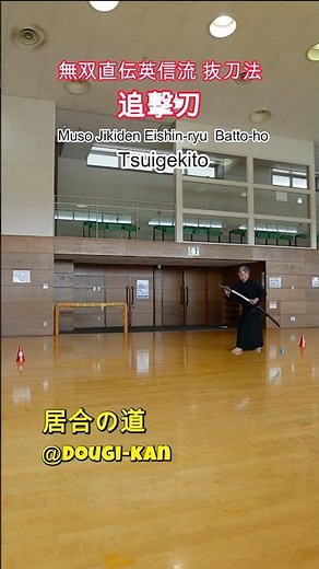 【無双直伝英信流 抜刀法】追撃刀 #iai #martialarts #居合道 #武道 #kata #budo