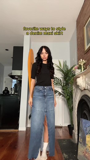 Creative Ways to Style a Denim Maxi Skirt