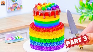 Mini rainbow chocolate cake tutorial pt. 3