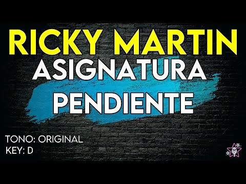 Ricky Martin - Asignatura Pendiente - Karaoke Instrumental