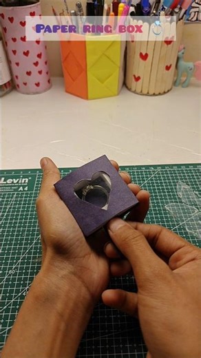 paper ring box 🎁💍 #handycraft_1 #DIY #PaperCraft #RingBox #GiftIdeas #Handmade #Aesthetic #Crafts