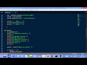 Programa articulos con Python