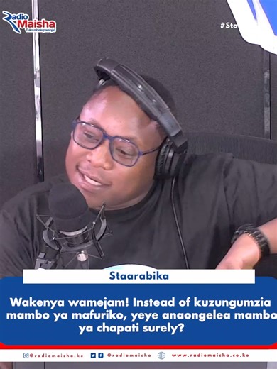 Wakenya wamejam!Instead of kuzungumzia mambo ya mafuriko, yeye anaongelea mambo ya chapati surely? #Konnect