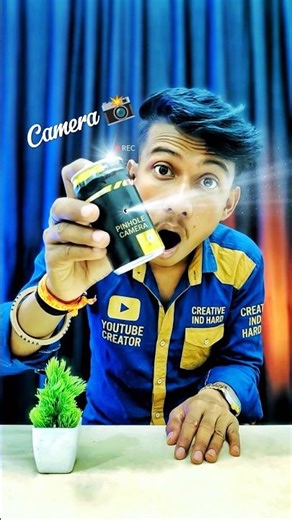 Pepsi Bottle Can Pinhole Camera | PinHole Camera Science Project | Coke Can PinHole Camera | #shorts