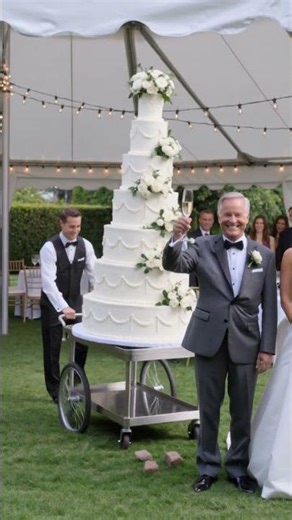 Wedding Cake DESTROYS Father of the Bride!