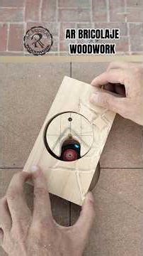 Guía casera de madera para usar broca sin balero