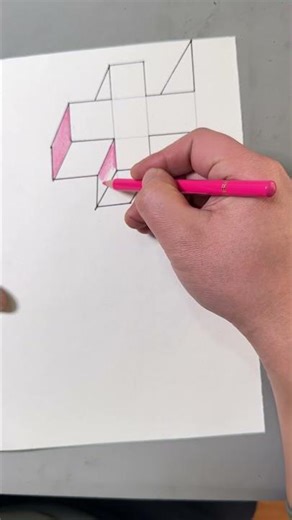 30 seconds to draw a three-dimensional image. # 3D drawing # Easy to learn series # Content inspira